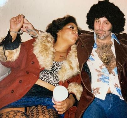 Kelly Cristina Nascimento with her husband Dr. Arthur DeLuca in the 90s